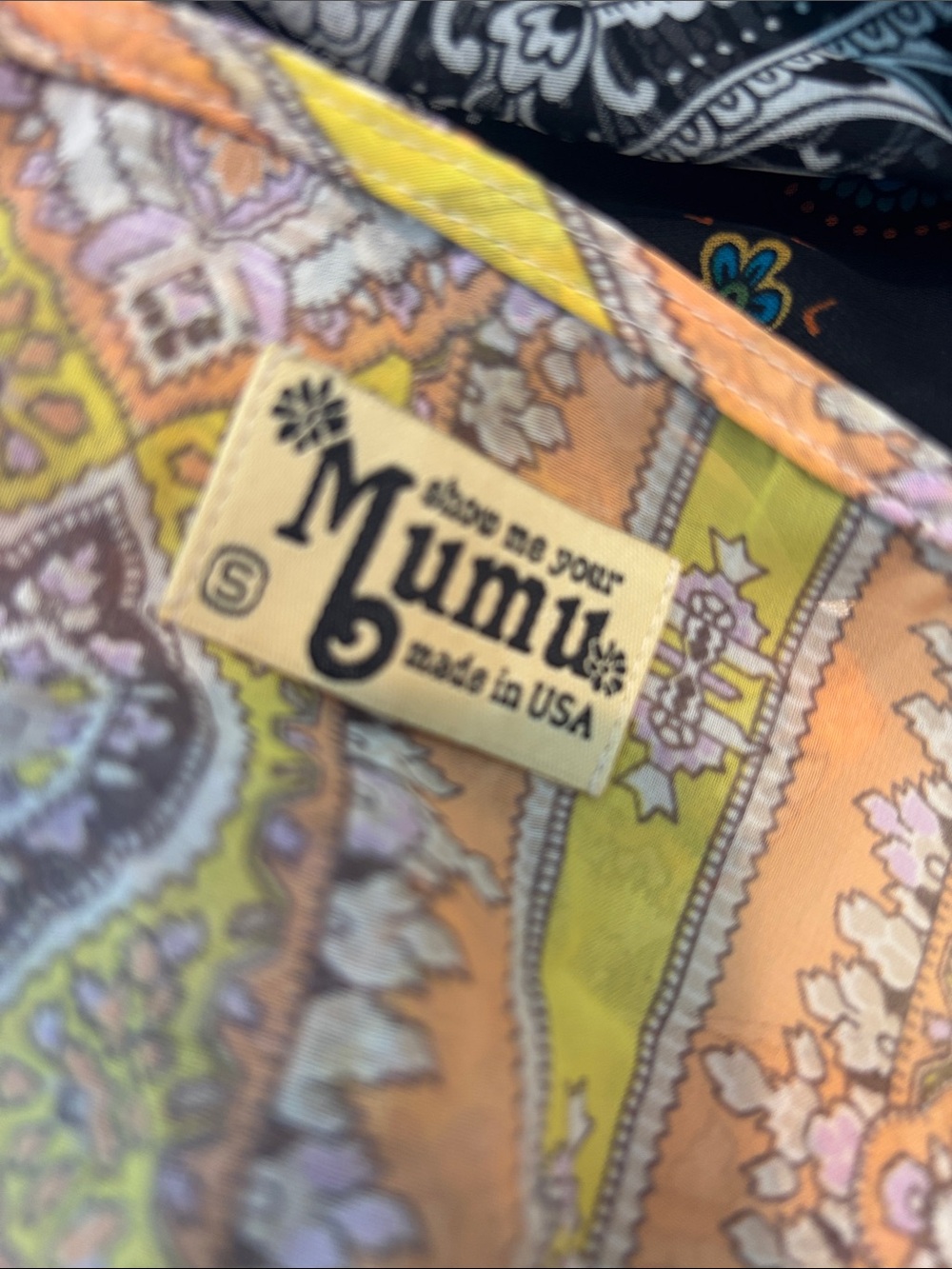 SHOW ME YOUR MUMU Boho Paisley Top in Peach, Yellow - Picture 7 of 7